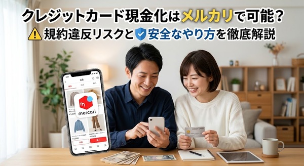 クレジットカード現金化はメルカリで可能？規約違反リスクと安全なやり方